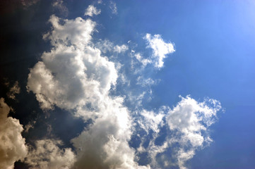 Obraz premium blue sky with clouds