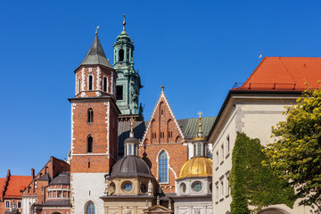 Fototapeta na wymiar Wawel Royal Cathedral in Krakow