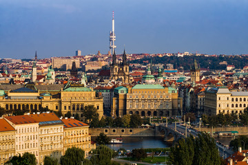 Fototapeta na wymiar City of Prague Cityscape in Czechia