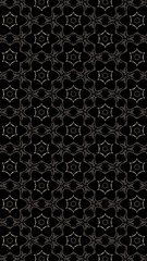 Ornate geometric pattern and abstract multicolored background