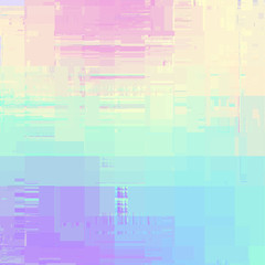 Vector image with imitation of grunge datamoshing texture.