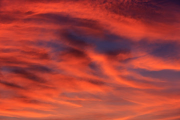 Magic Unreal Colorful Sky at Sunrise