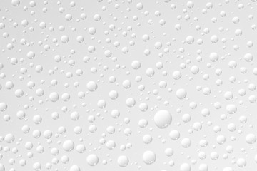 Water drops on glass surface background