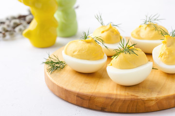 Creamy deviled eggs, Easter dinner appetizer