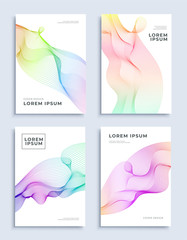Covers modern abstract design templates set.