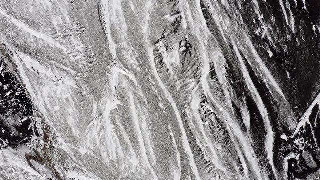 Rippled, Deserted and Baron Icelandic Landscape Seen From the Air