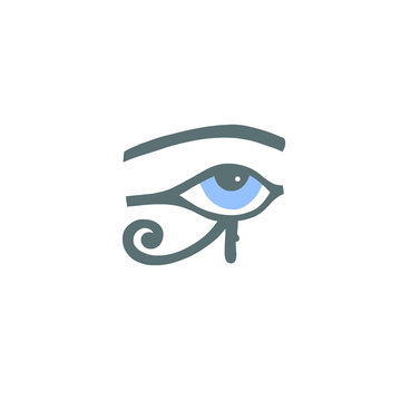 Egyptian hieroglyph eye of ra or the eye of horus
