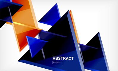 Fototapeta na wymiar Tech futuristic geometric 3d shapes, minimal abstract background