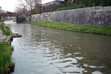 滋賀県近江八幡市の八幡堀の風景