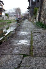 滋賀県近江八幡市の八幡堀の風景