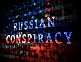 Russian Conspiracy Scheme Design. Politicians Conspiring With Foreign Governments 3d Illustration