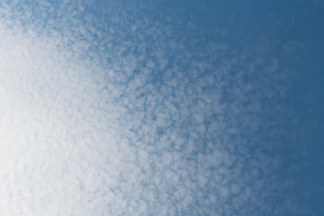 White soft cloud texture on blue sky background
