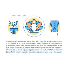 Depression overcoming concept linear illustration