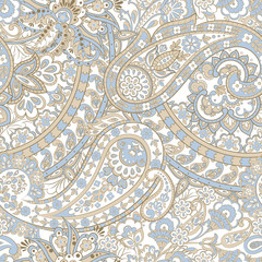 Paisley Ornamental seamless pattern.