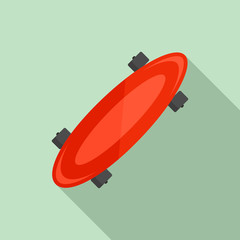 Modern skateboard icon. Flat illustration of modern skateboard vector icon for web design