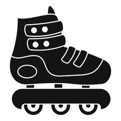 Protected inline skates icon. Simple illustration of protected inline skates vector icon for web design isolated on white background
