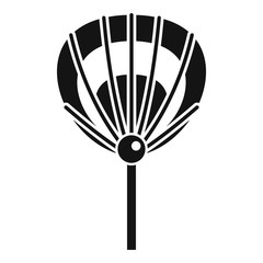 Hand fan stick icon. Simple illustration of hand fan stick vector icon for web design isolated on white background