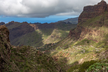 Landscape view in Tenerife. Canary Islands. Spain.