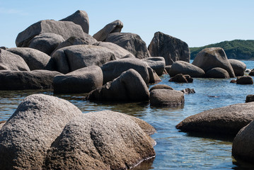 rocks on beach