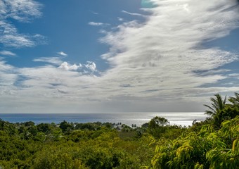 View over looking the ocean, Barbados 