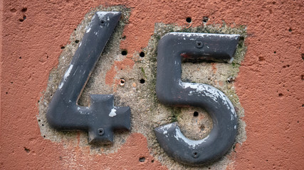 old number fortyfive