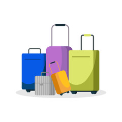 Luggage isolated on white vector design.