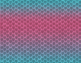 Light blue and pink gradient snake skin pattern, sharp scale