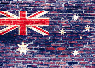 Flaga Nowej Zelandii - graffiti