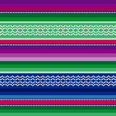 Mexican stripes seamless pattern vector. Rebozo traditional design.