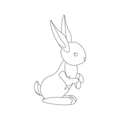 Easter bunny outline