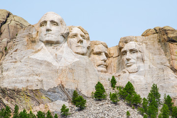 Obraz premium Mount Rushmore National Memorial in South Dakota, Black Hills, USA