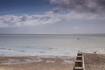 Fototapeta na wymiar Der Strand von Eastbourne England
