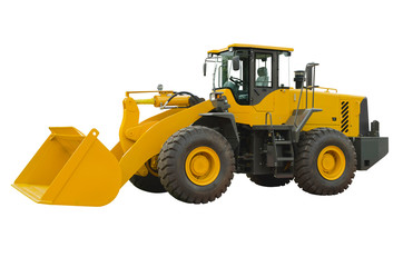 Front loader isolated on a white background
