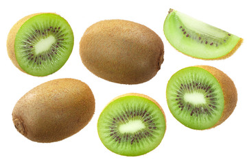 Fototapeta premium Kiwifruits A. deliciosa, paths