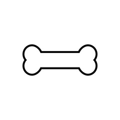 Line done dog icon. Vector illustration. 