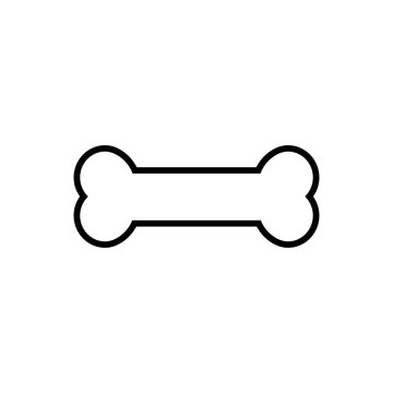 Line done dog icon. Vector illustration. 