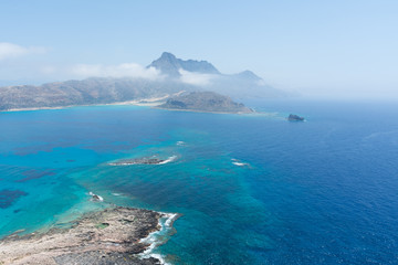 view from the Venetian fortress of Gramvousa island