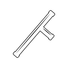 Obraz premium baton icon. Element of Police for mobile concept and web apps icon. Outline, thin line icon for website design and development, app development