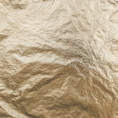 Gold foil leaf shiny wrapping paper texture background for wall paper decoration element