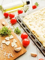 Traditional italian focaccia