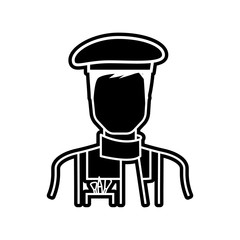 artist icon. Element of Proffecions for mobile concept and web apps icon. Glyph, flat icon for website design and development, app development