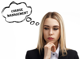 Business, technology, internet and networking concept. A young entrepreneur is thinking about the...