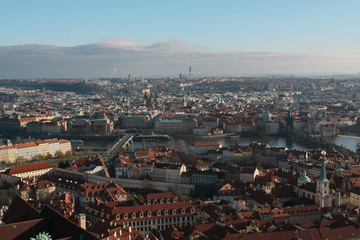 Aerial view of Praha