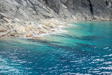 Fototapeta na wymiar Panorama of the Asinara Island in Sardinia