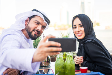 Arabian couple dating in Dubai