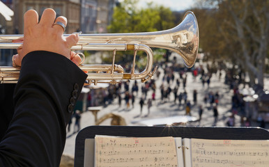 Trumpet concert open air