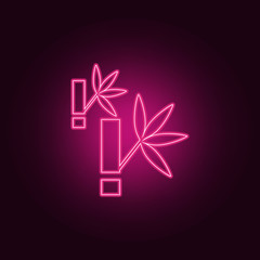 bamboo icon. Elements of SPA in neon style icons. Simple icon for websites, web design, mobile app, info graphics