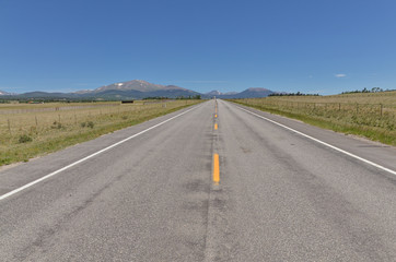 Fototapeta na wymiar Mount Silverheels and Little Baldy Mountain view from U.S. 285 Highway crossing Park County, Colorado between near Fairplay