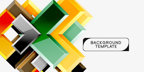 Fototapeta premium Abstract arrows composition background