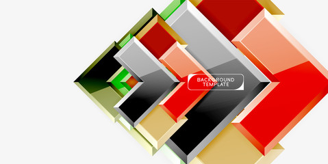 Glossy arrows background